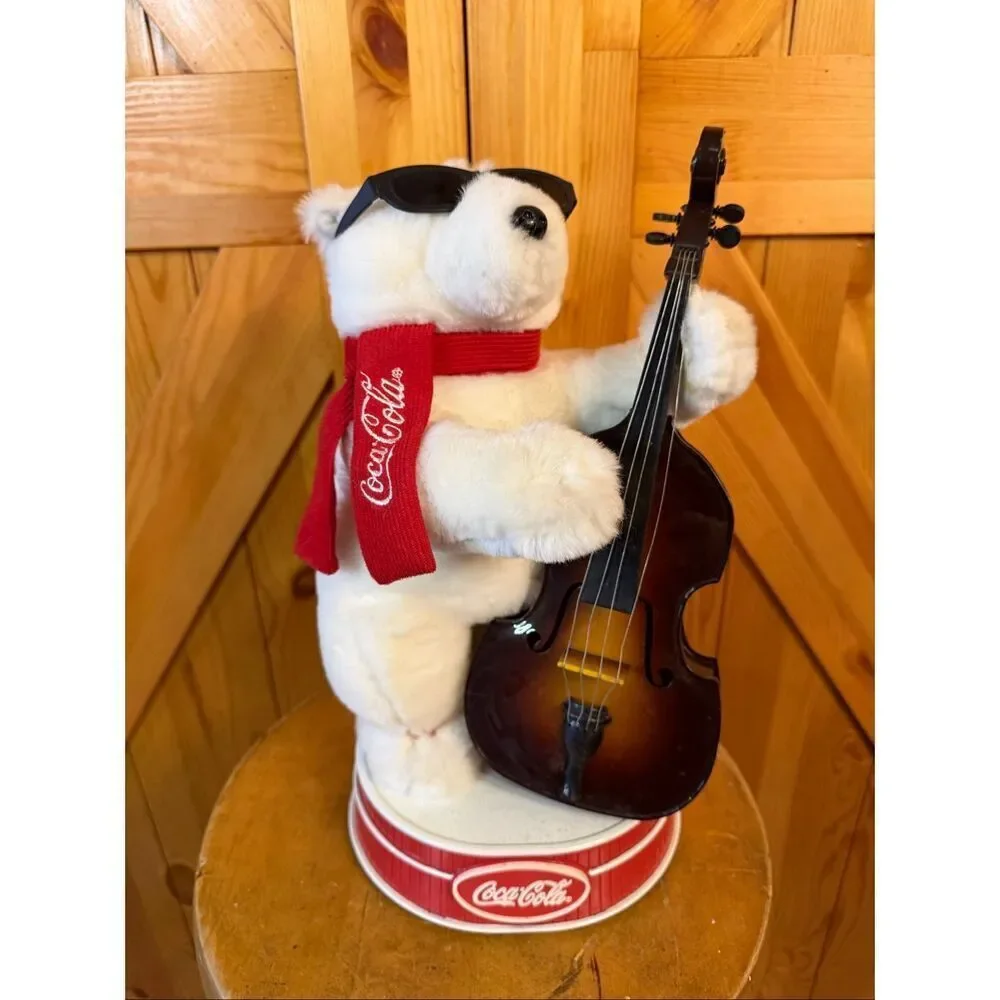 Vintage Coca-Cola Animated Jazz Polar Bear 14” READ DESCRIPTION (6571)